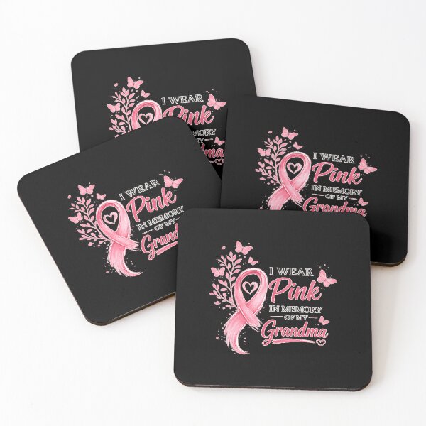 Item preview, I Wear Pink in Memory of My Grandma Breast Cancer Awareness designed and sold by cass-vale-lab.