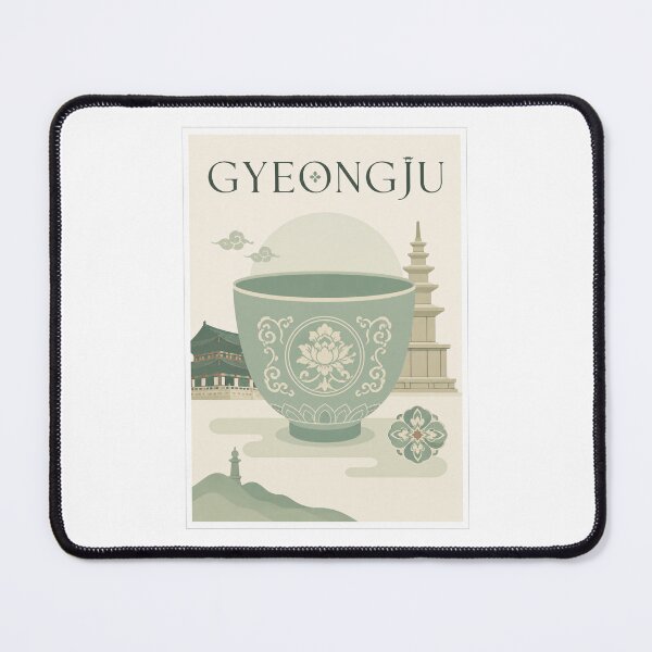 Item preview, Gyeongju Celadon Bowl Korea Travel Poster designed and sold by Beyond Destinations.