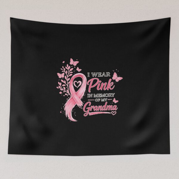 Item preview, I Wear Pink in Memory of My Grandma Breast Cancer Awareness designed and sold by cass-vale-lab.