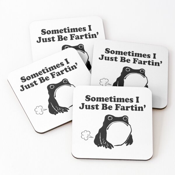 Item preview, Sometimes I Just Be Fartin Funny Frog Meme Minimalist Retro designed and sold by CCChillingfrog.