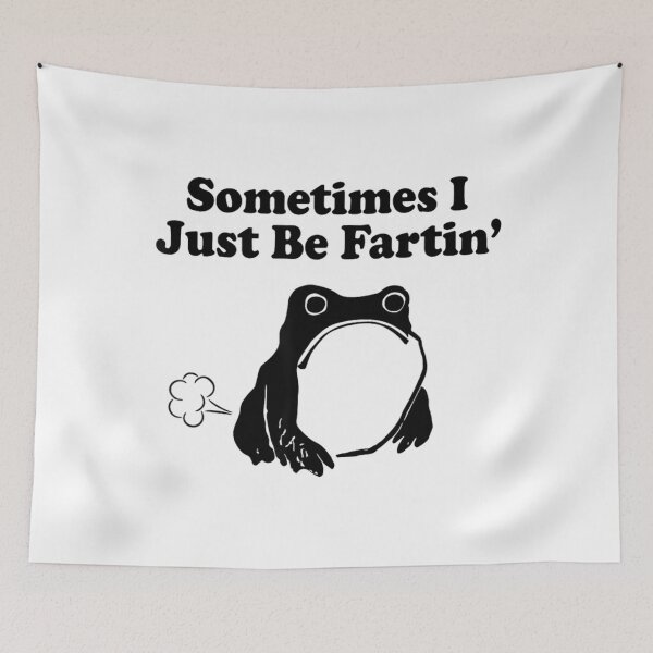 Item preview, Sometimes I Just Be Fartin Funny Frog Meme Minimalist Retro designed and sold by CCChillingfrog.