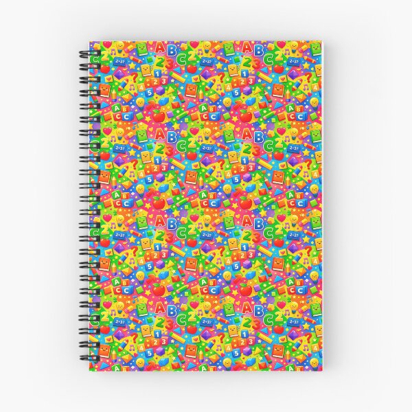 Item preview, Colorful design with school supplies and alphabet numbers. designed and sold by elopezstock.