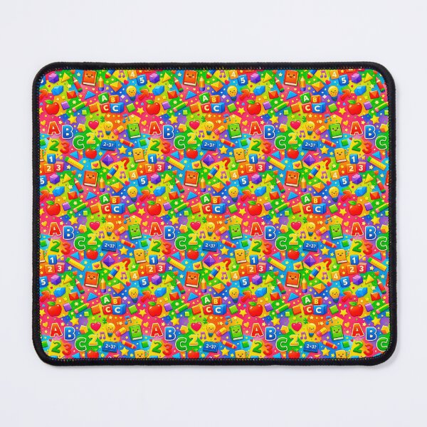Item preview, Colorful design with school supplies and alphabet numbers. designed and sold by elopezstock.