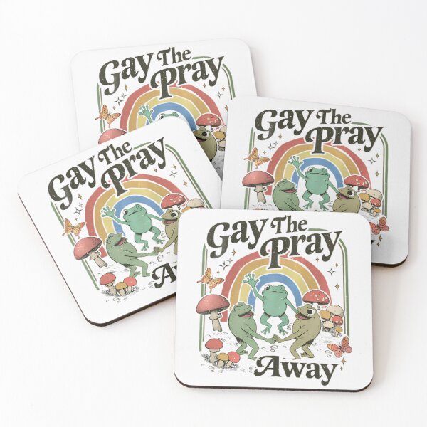 Item preview, Gay The Pray Away, Gay Frog, Funny Gay Saying, Cottagecore Frog And Toad designed and sold by Vinsinv.