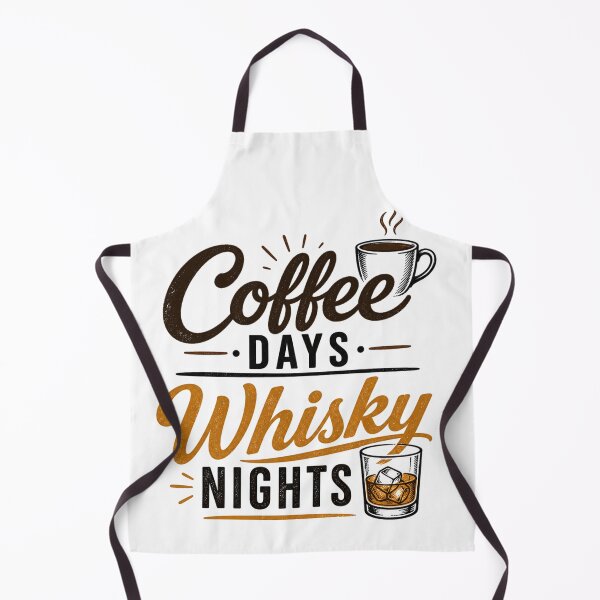 Item preview, Coffee Days and Whiskey Nights - Vintage Design for Coffee Lovers designed and sold by Candie_Loudenfrau_Art.
