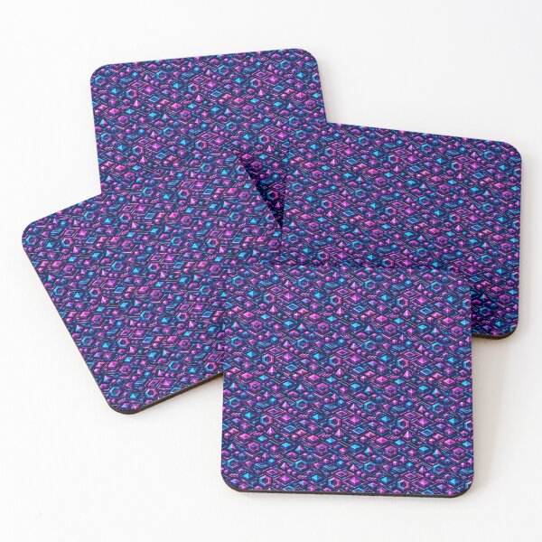 Item preview, Design with bright geometric shapes and technological lines. designed and sold by elopezstock.