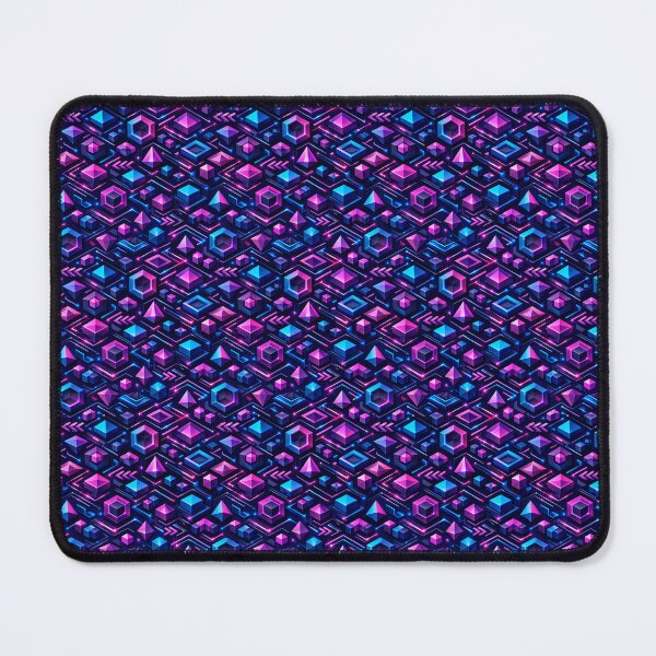 Item preview, Design with bright geometric shapes and technological lines. designed and sold by elopezstock.