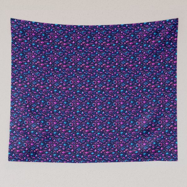 Item preview, Design with bright geometric shapes and technological lines. designed and sold by elopezstock.