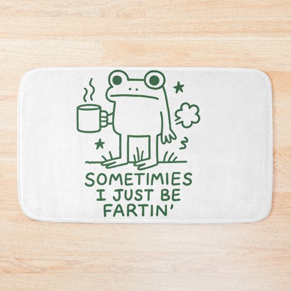Item preview, Sometimes I Just Be Fartin Cute Frog Meme Minimal Line Art designed and sold by CCChillingfrog.