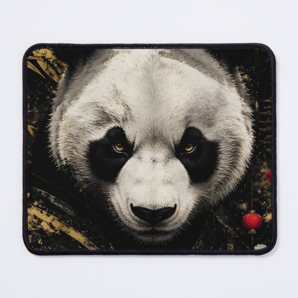 Item preview, Giant Panda Chinese Night Art | Gold Moon Lantern Zen Panda Print designed and sold by 3T3rnalArts.