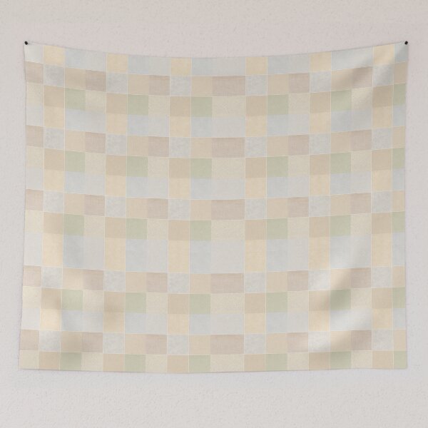 Item preview, Geometric checkered pattern with textured background in pastel tones. designed and sold by elopezstock.