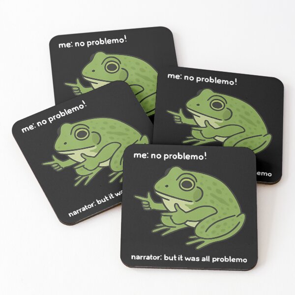 Item preview, Me No Problemo Funny Frog Meme Cute Reaction Frog Graphic designed and sold by CCChillingfrog.