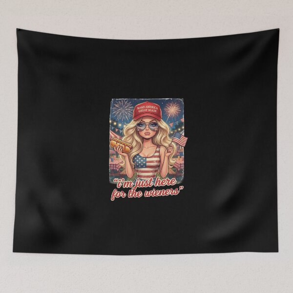 Item preview, I'm Just Here For The Wieners Funny Patriotic 4th Of July designed and sold by dudelinart.