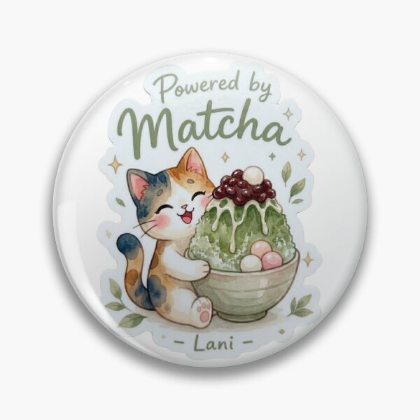 Item preview,  Lani Powered by Matcha Shave Ice Sticker ｜Powered by Aloha Collection  designed and sold by LaniDigitalNook.
