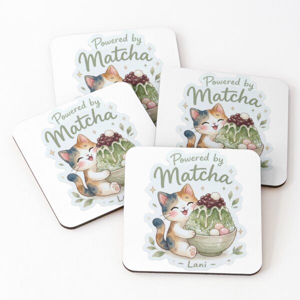 Item preview,  Lani Powered by Matcha Shave Ice Sticker ｜Powered by Aloha Collection  designed and sold by LaniDigitalNook.