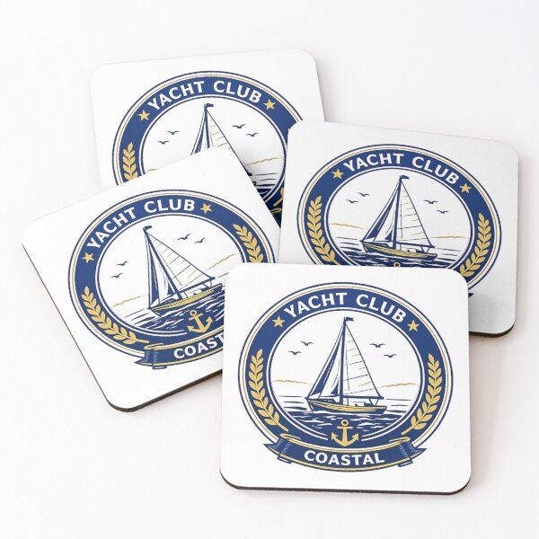 Item preview, Vintage Coastal Yacht Club Logo – Old Money Nautical Aesthetic designed and sold by Ve & Co.