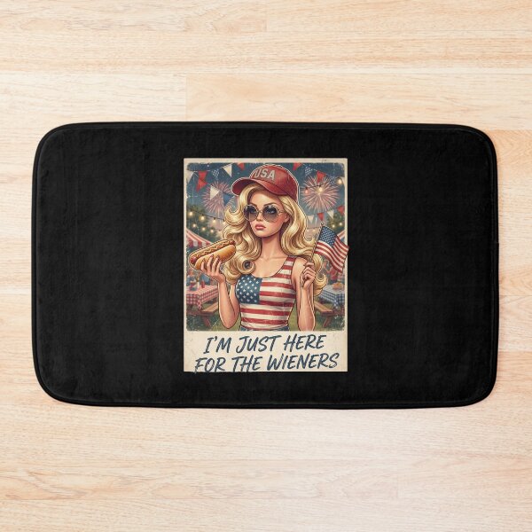 Item preview, I'm Just Here For The Wieners Funny Patriotic 4th Of July designed and sold by dudelinart.