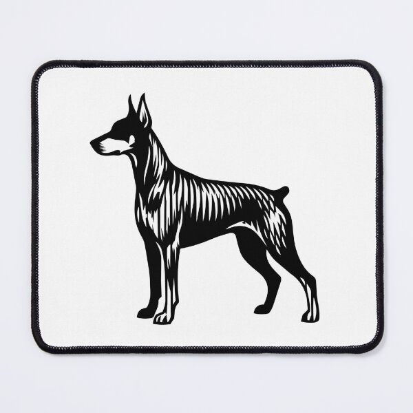 Item preview, Dobie Silhouette - Minimalist Linear Doberman Dog designed and sold by Pfotenfaden.