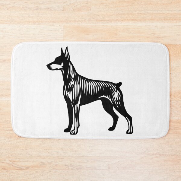 Item preview, Dobie Silhouette - Minimalist Linear Doberman Dog designed and sold by Pfotenfaden.