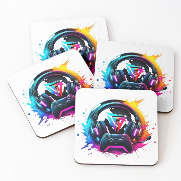 Item preview, Epic Gaming Headphones and Controller Splash Art Logo designed and sold by AgnesB77.