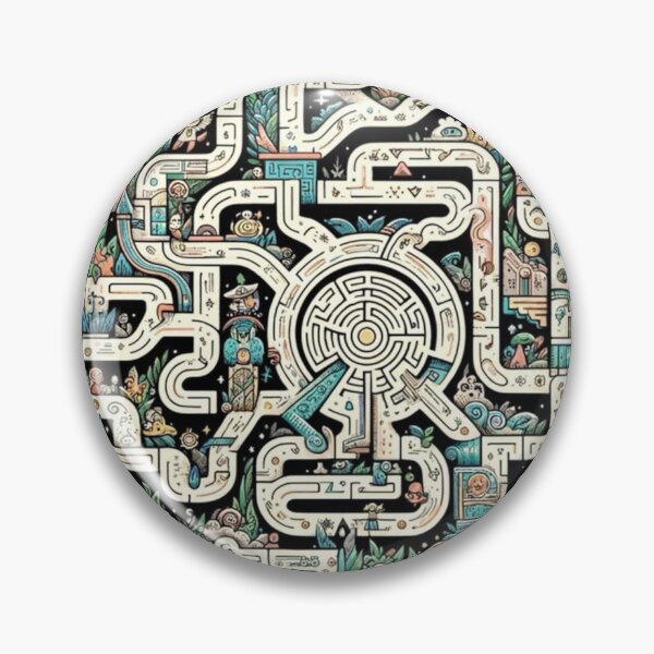 Item preview, Whimsical Cosmic Maze Illustration designed and sold by EchoWave11.