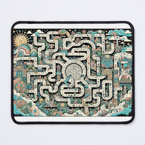 Item preview, Whimsical Cosmic Maze Illustration designed and sold by EchoWave11.