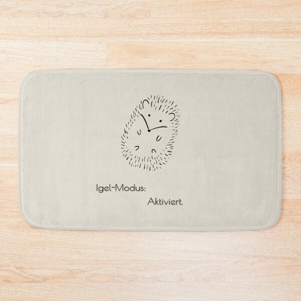Item preview, Hedgehog Mode Activated – Minimalist Line Art Aesthetic Oatmeal designed and sold by smaragdstudio.