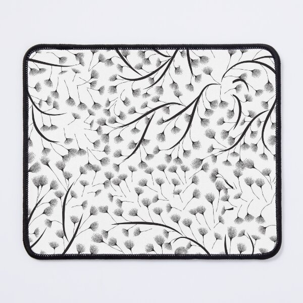 Item preview, Albizia Breeze - Minimalist Black and White Botanical Line Art Pattern designed and sold by K Design Store.