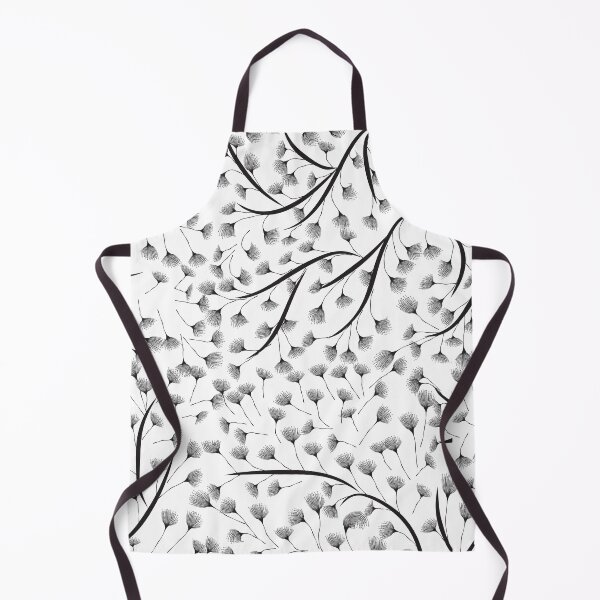 Item preview, Albizia Breeze - Minimalist Black and White Botanical Line Art Pattern designed and sold by K Design Store.
