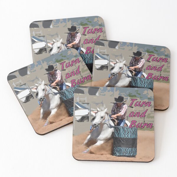 Item preview, BARREL RACING QUOTE, TURN AND BURN designed and sold by Barbara Jean Photo Art And Design.