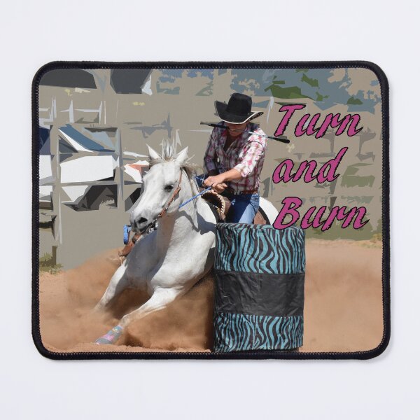 Item preview, BARREL RACING QUOTE, TURN AND BURN designed and sold by Barbara Jean Photo Art And Design.