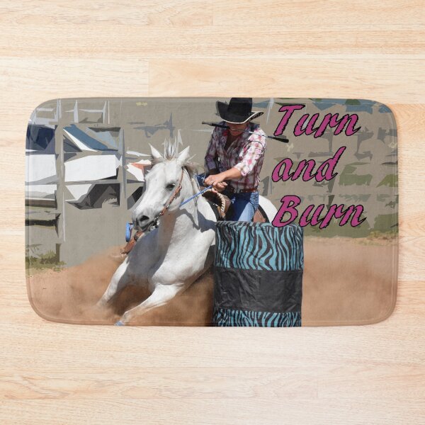 Item preview, BARREL RACING QUOTE, TURN AND BURN designed and sold by Barbara Jean Photo Art And Design.