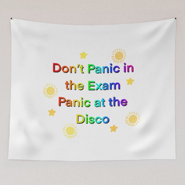 Item preview, Don't panic in the Exam, Panic at the Disco designed and sold by SoniCreatesArt.