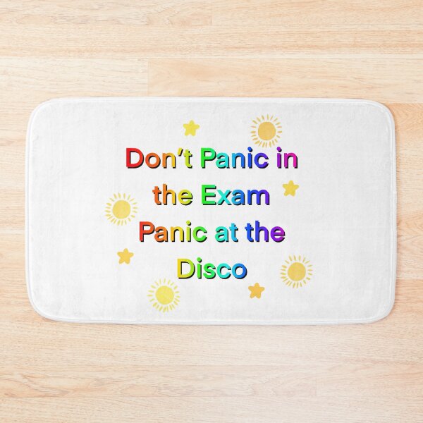Item preview, Don't panic in the Exam, Panic at the Disco designed and sold by SoniCreatesArt.