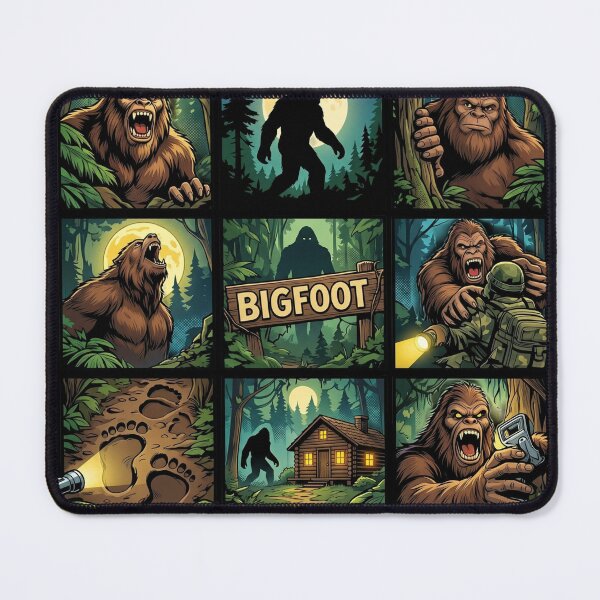 Item preview, Bigfoot Cryptid Files Retro Pop Art designed and sold by redsharkuk.