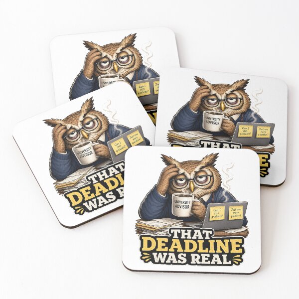 Item preview, University Advisor Owl Exhausted Academic Staff Gift designed and sold by Gentlestate.