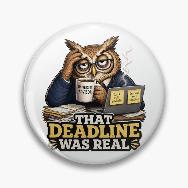 Item preview, University Advisor Owl Exhausted Academic Staff Gift designed and sold by Gentlestate.