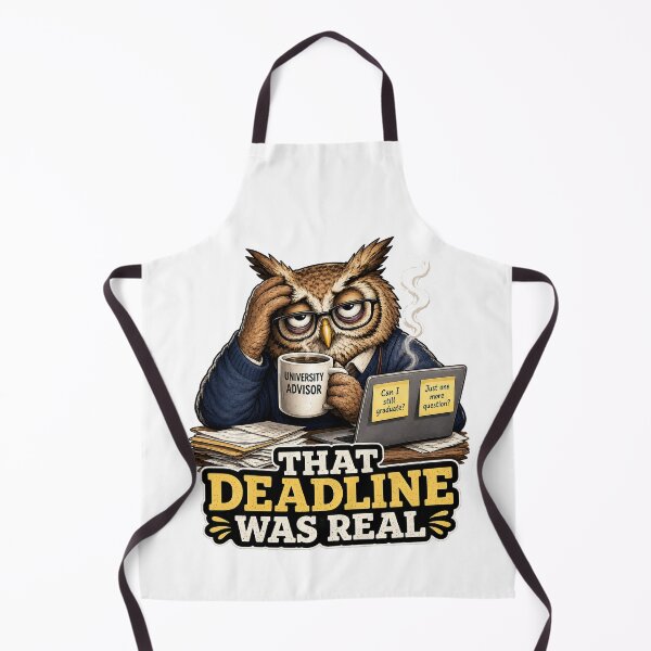 Item preview, University Advisor Owl Exhausted Academic Staff Gift designed and sold by Gentlestate.