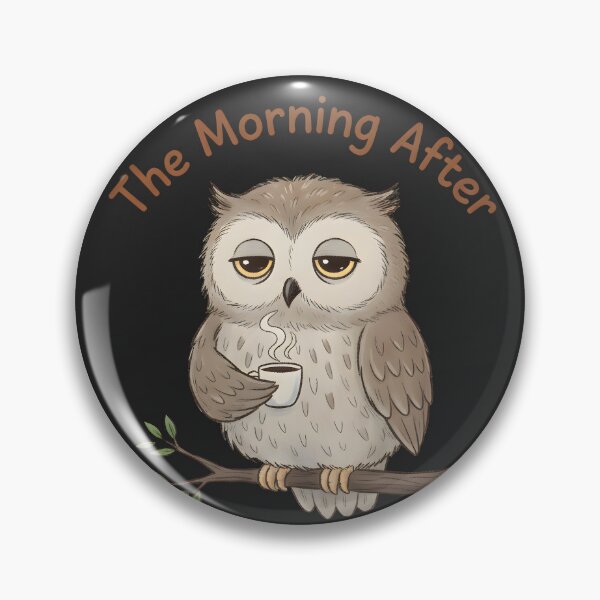 Item preview, The Morning After | Tired Coffee Night Owl designed and sold by SillyPawsStudio.