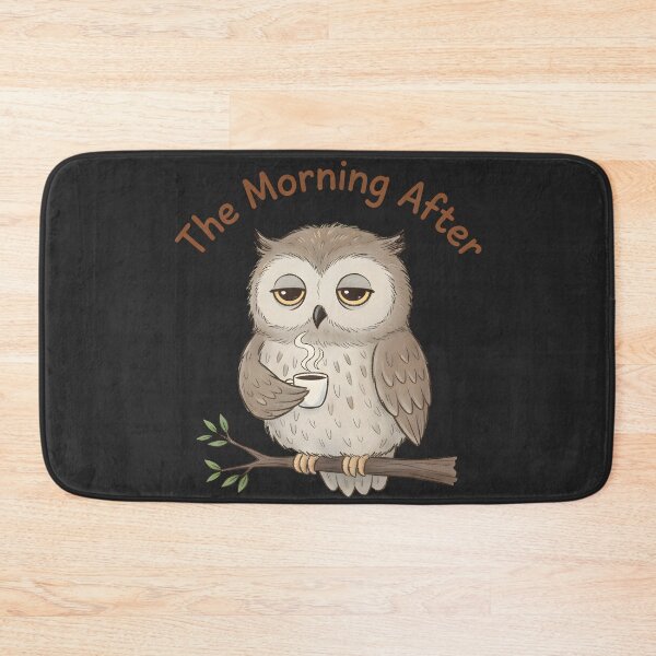 Item preview, The Morning After | Tired Coffee Night Owl designed and sold by SillyPawsStudio.