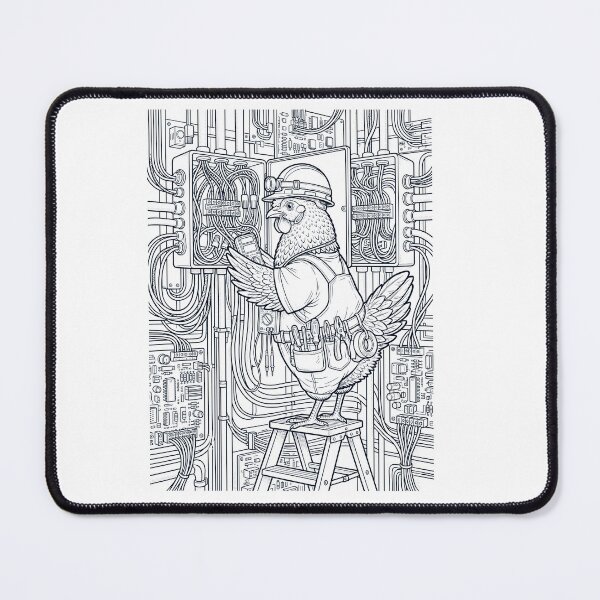 Item preview, Vintage Chicken Electrician Animal Lover designed and sold by DoodleTortle.