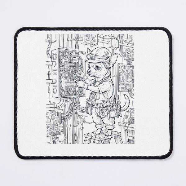 Item preview, Vintage Chihuahua Electrician Dog Dad Mom Lover designed and sold by DoodleTortle.