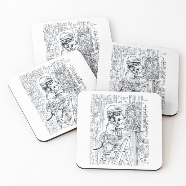 Item preview, Vintage Dachshund Electrician Dog Dad Mom Lover designed and sold by DoodleTortle.