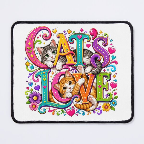 Item preview, CAT'S LOVE: Love, colors, and good old-fashioned feline chaos! designed and sold by Opps-diseño.