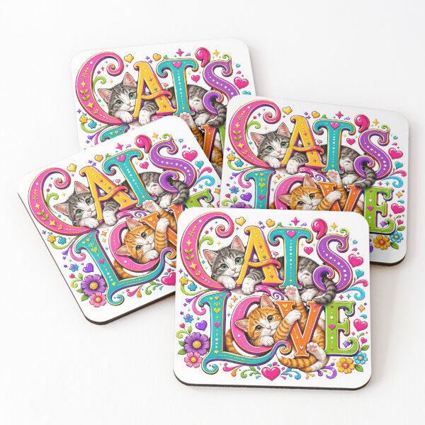 Item preview, CAT'S LOVE: Love, colors, and good old-fashioned feline chaos! designed and sold by Opps-diseño.