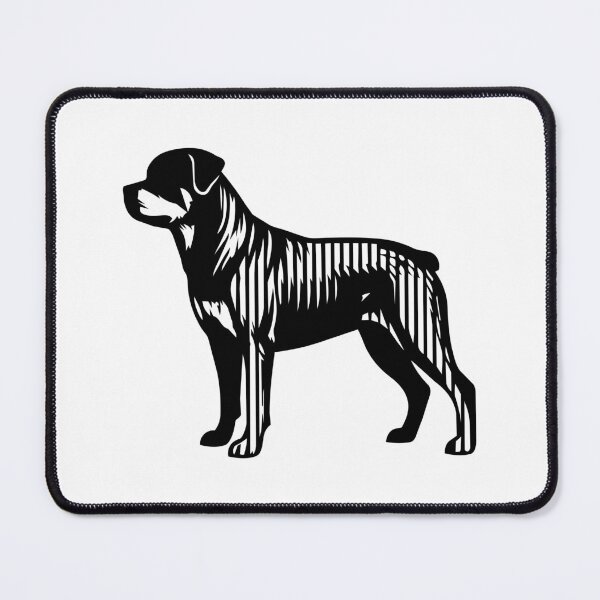 Item preview, Rottie Silhouette - Minimalist Linear Rottweiler Dog designed and sold by Pfotenfaden.