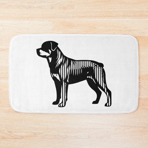 Item preview, Rottie Silhouette - Minimalist Linear Rottweiler Dog designed and sold by Pfotenfaden.