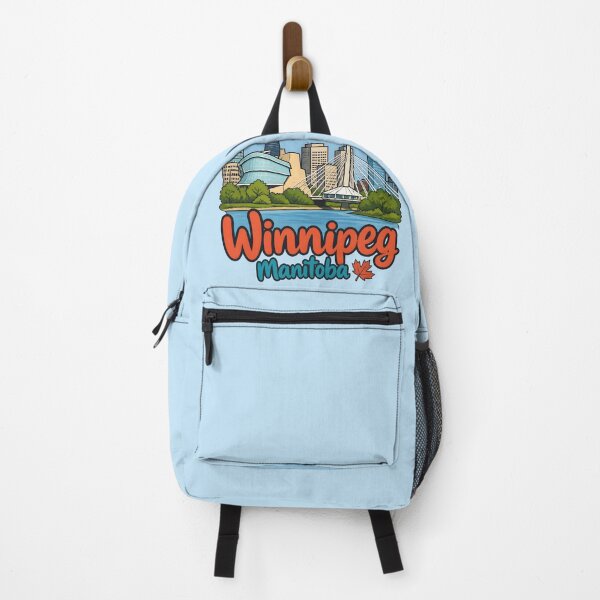 Item preview, Winnipeg Manitoba Canada Cute Colorful Skyline Landscape designed and sold by HowToCanadian.