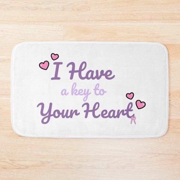 Item preview, I Have a Key to Your Hears - Romantic pastel Quote designed and sold by Rehnair.