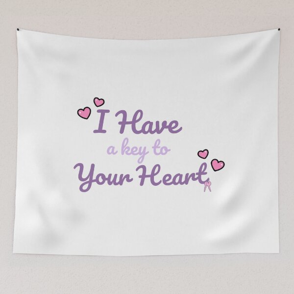 Item preview, I Have a Key to Your Hears - Romantic pastel Quote designed and sold by Rehnair.